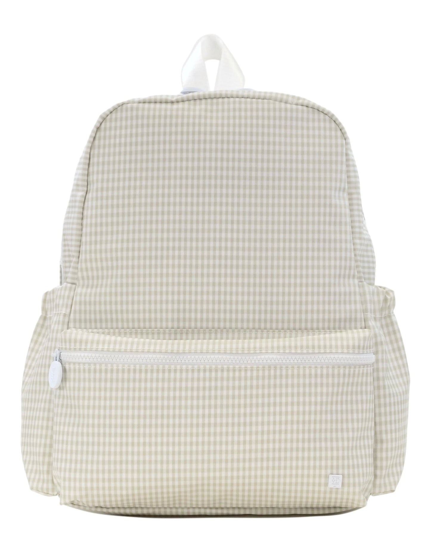 TRVL Grey Gingham Backpacker