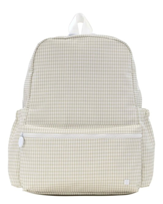 TRVL Grey Gingham Backpacker