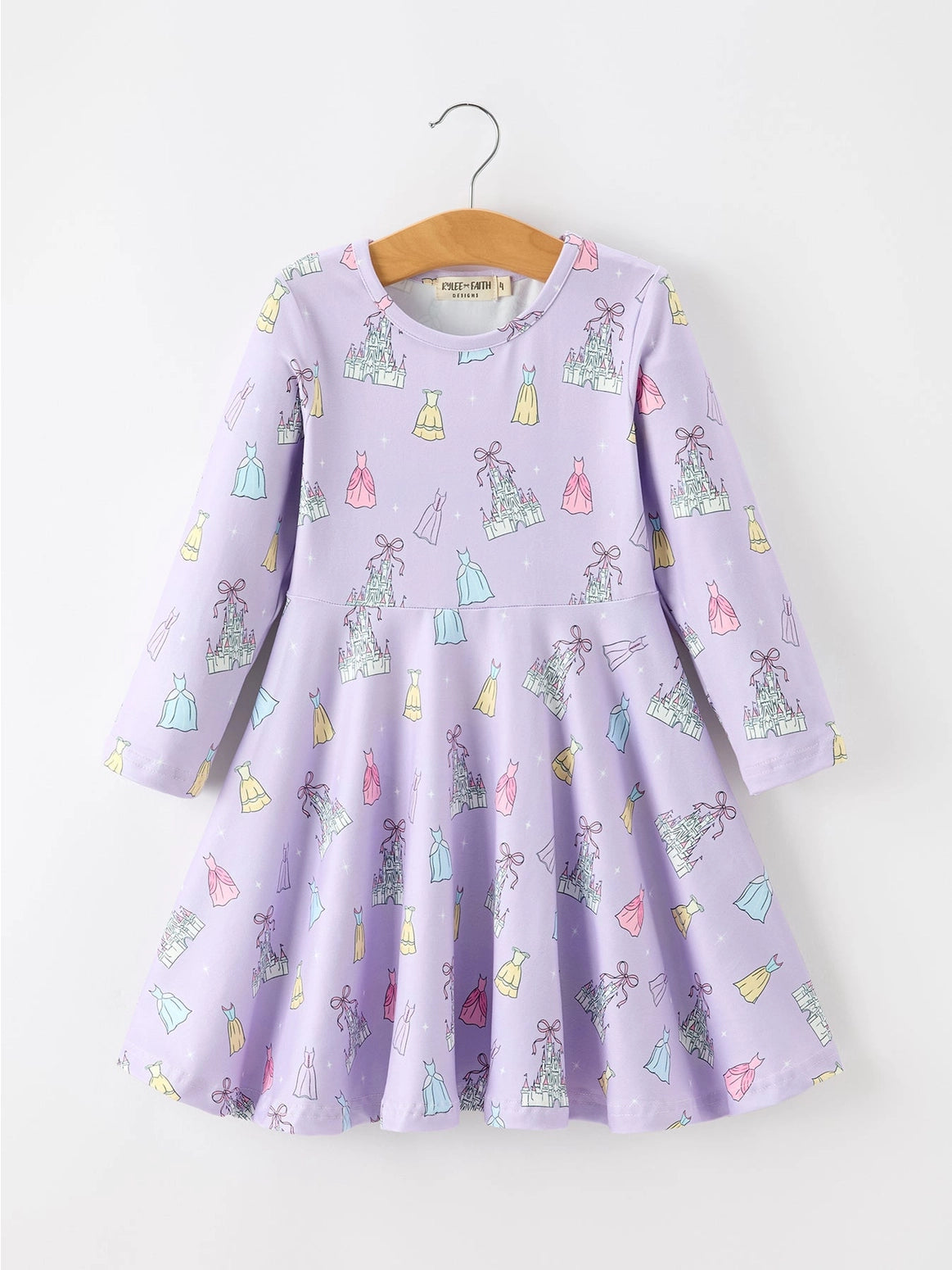 Lavender Castle and Gowns Twirl Dress