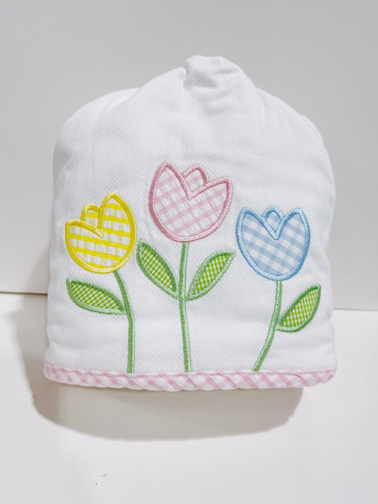 Tulip Applique Everykid Hooded Towel
