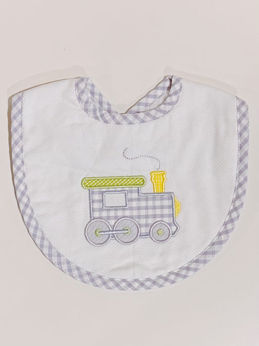 Train Applique Basic Bib