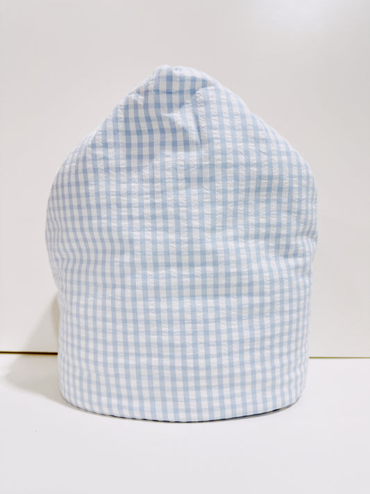 Blue Gingham Everykid Hooded Towel