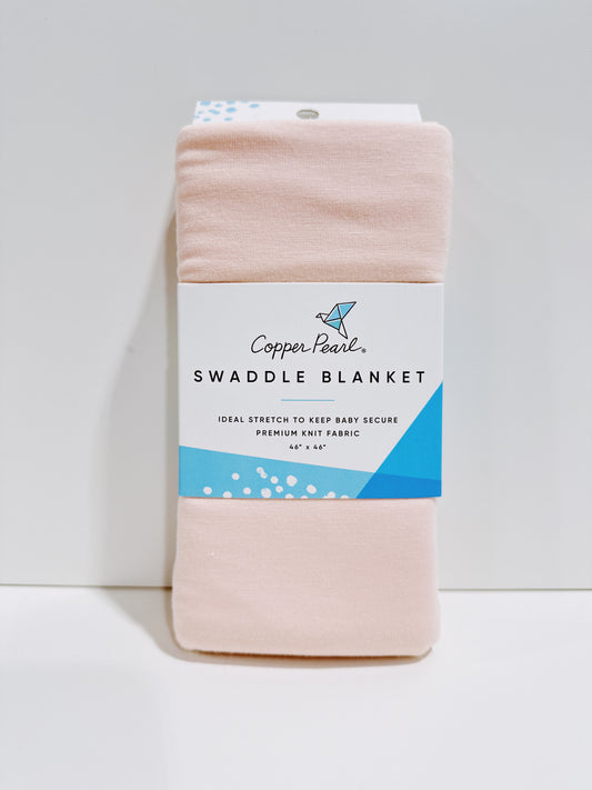 Blush Knit Swaddle Blanket