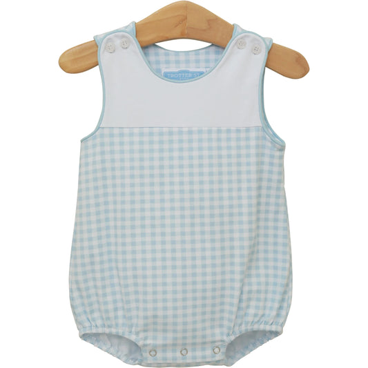 Light Blue Gingham Madden Bubble