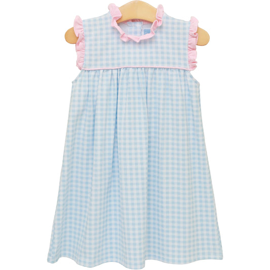 Light Blue Gingham/Light Pink Meredith Dress
