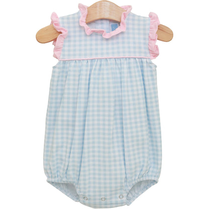 Light Blue Gingham/Light Pink Meredith Bubble