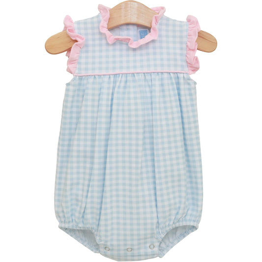 Light Blue Gingham/Light Pink Meredith Bubble