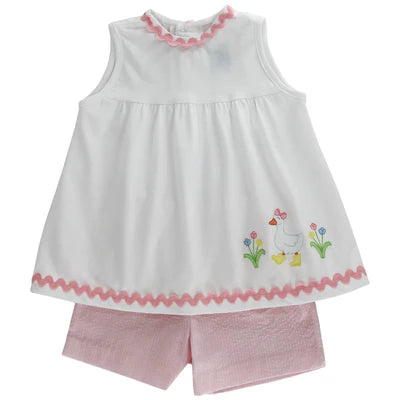 Goose in Boots Girls Short Set