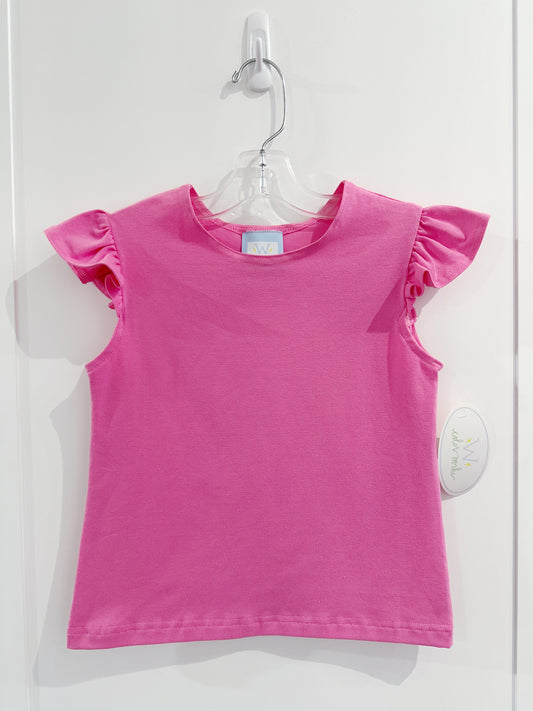Hot Pink Angel Wing S/S Top