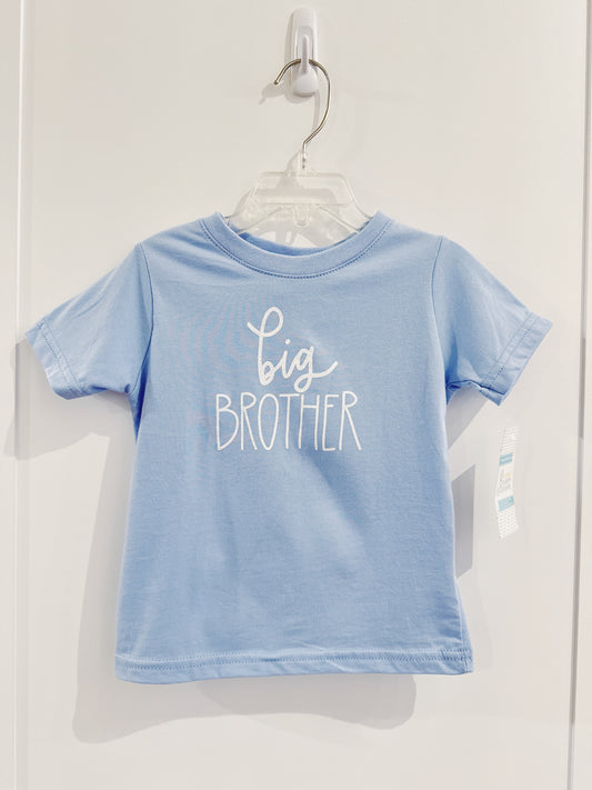 Light Blue Big Brother Script Tee