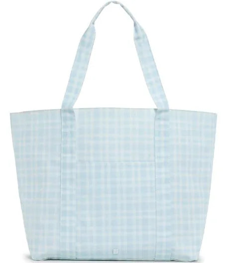 TRVL Blue Pimlico Plaid Jumbo Tote