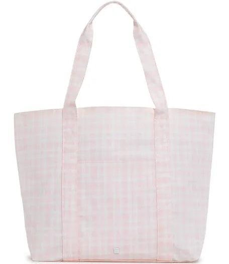 TRVL Pink Pimlico Plaid Jumbo Tote