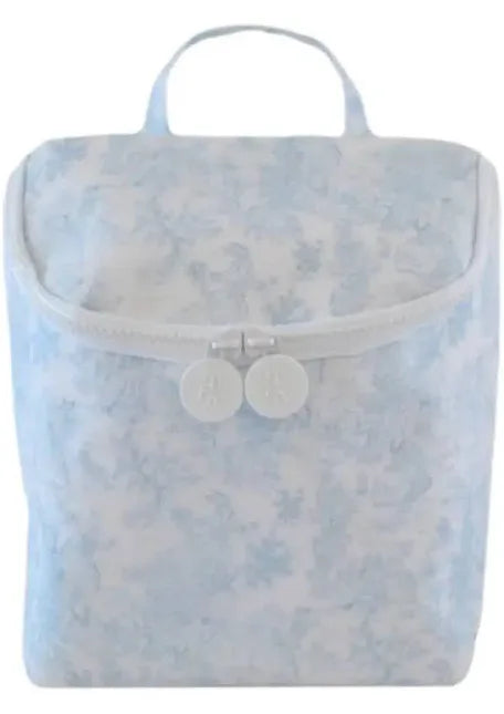TRVL Blue Bunny Toile Take Away Lunch Bag