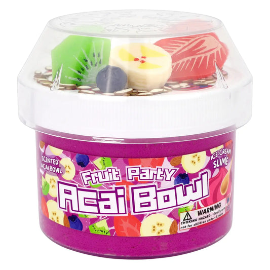 Acai Bowl Fruit Party Textured Slime