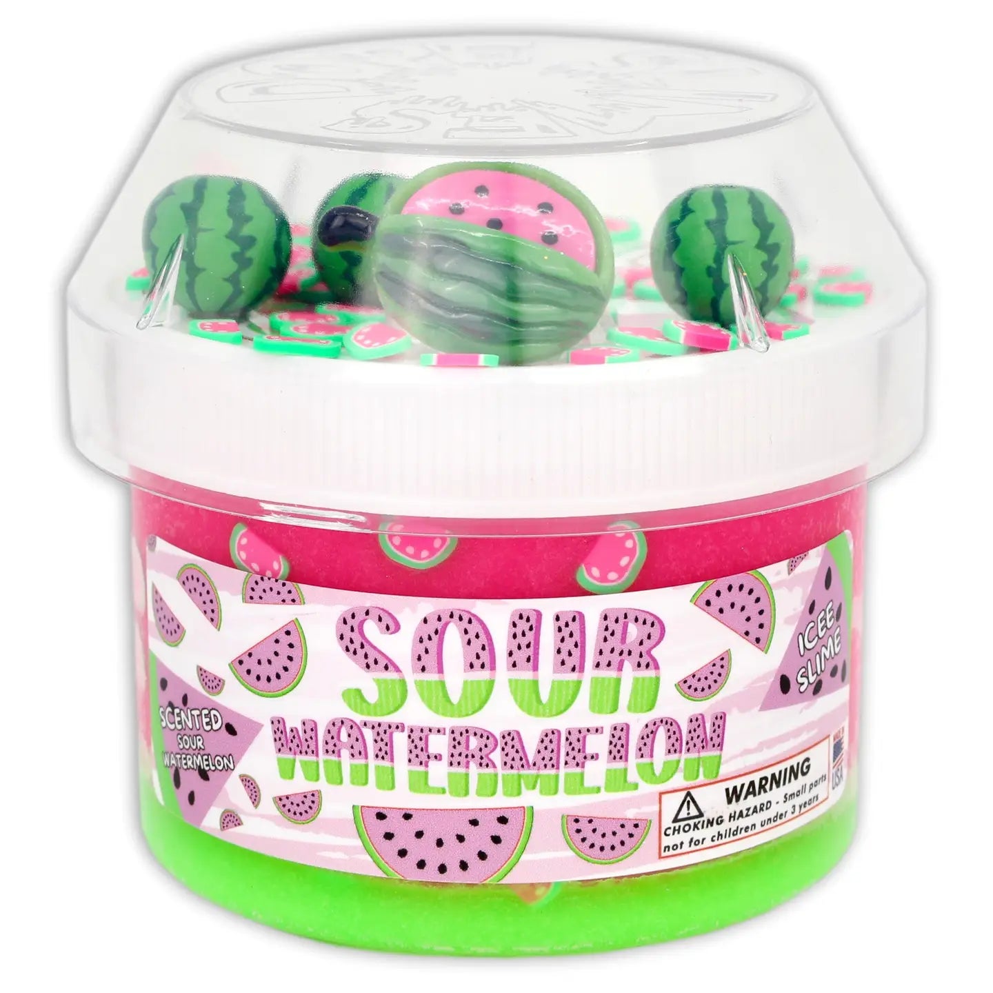 Sour Watermelon Textured Slime