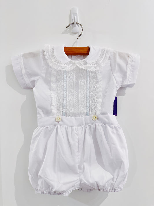 White Kent Button On Heirloom Jon Jon