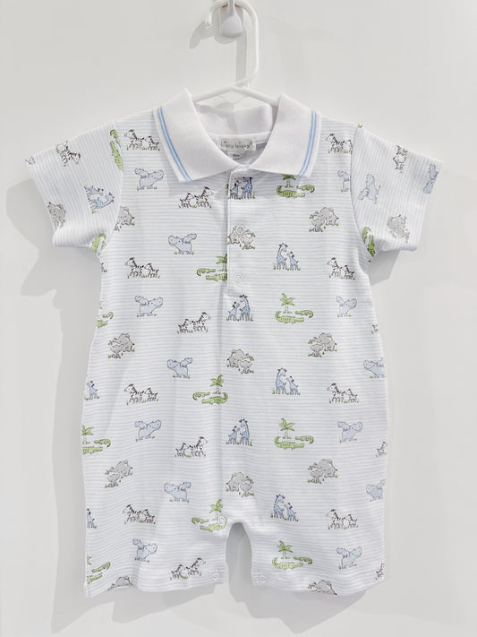 Safari Party Print Short Playsuit