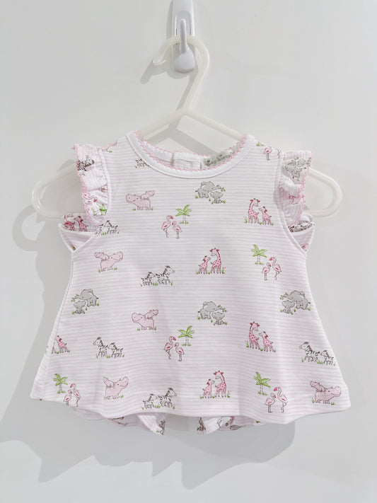 Safari Party Print Sunsuit Set