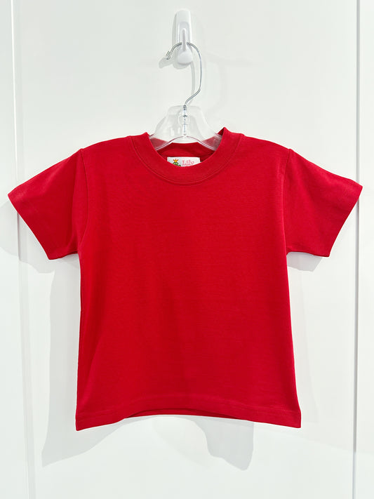 Red Plain Tee