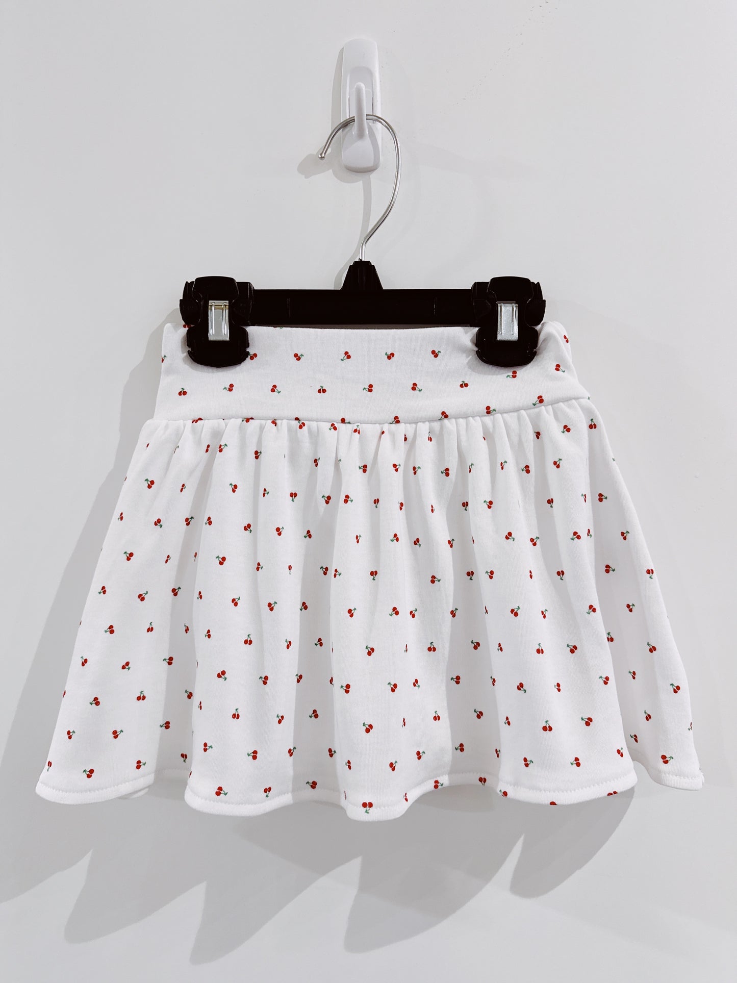 Cherry Print Gathered Skort Set