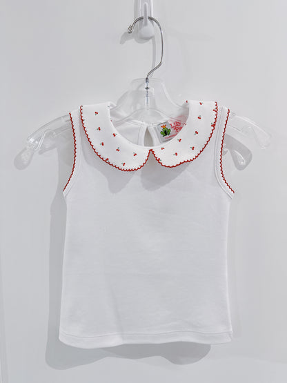 Cherry Print Gathered Skort Set
