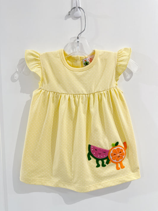 Yellow Dot Watermelon/Orange Swing Top
