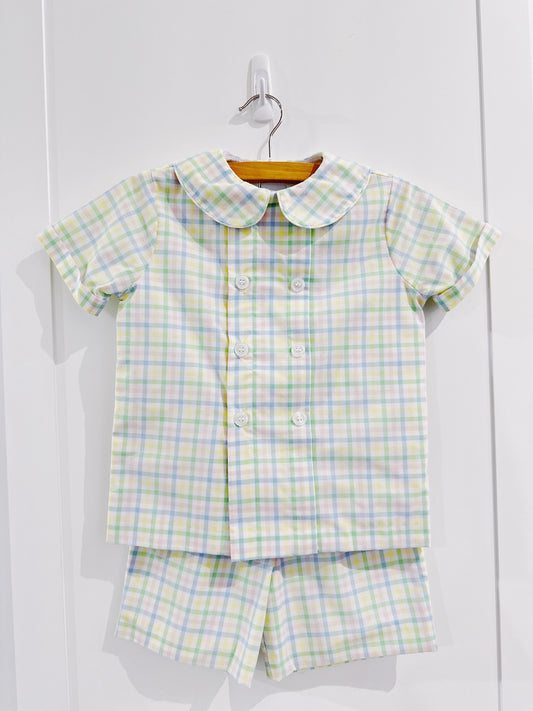 Harlow Plaid Dressy Short Set