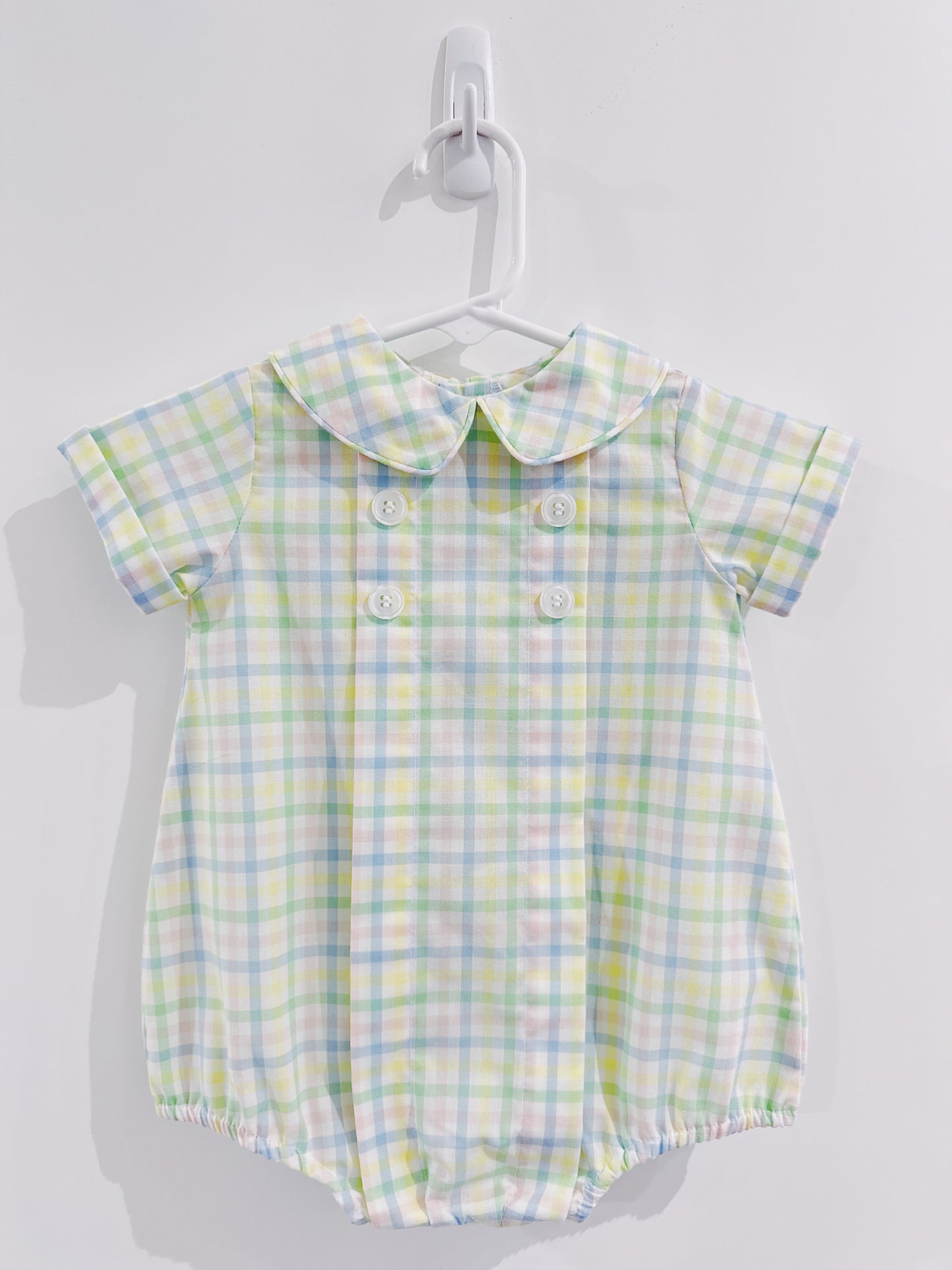 Harlow Plaid Boys Dressy Bubble