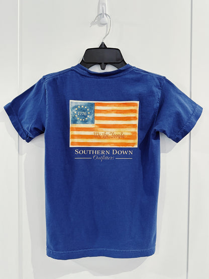 Navy We the People Tee
