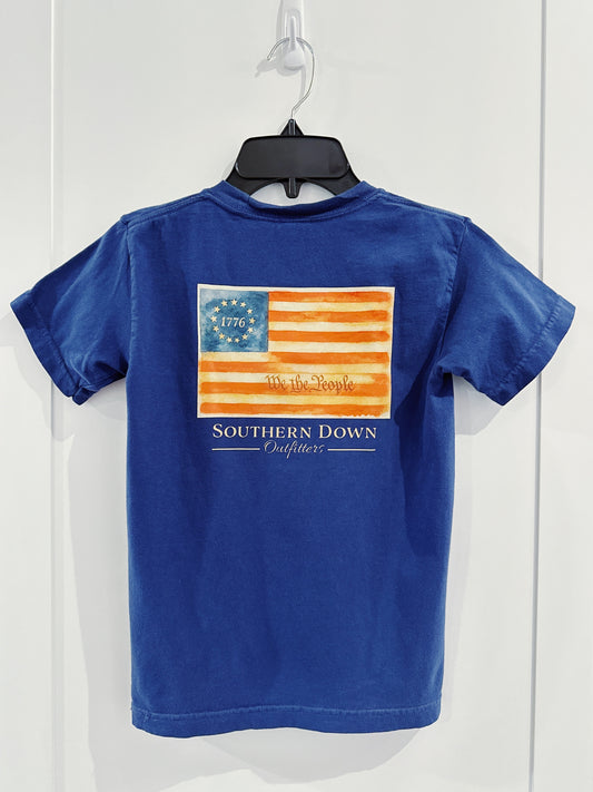 Navy We the People Tee