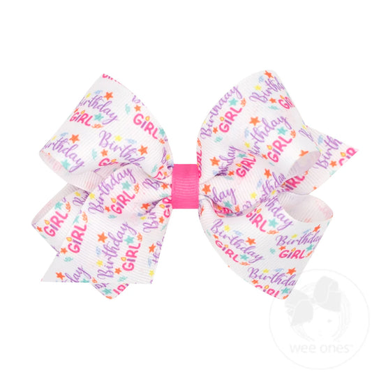 Medium Birthday Girl Bow