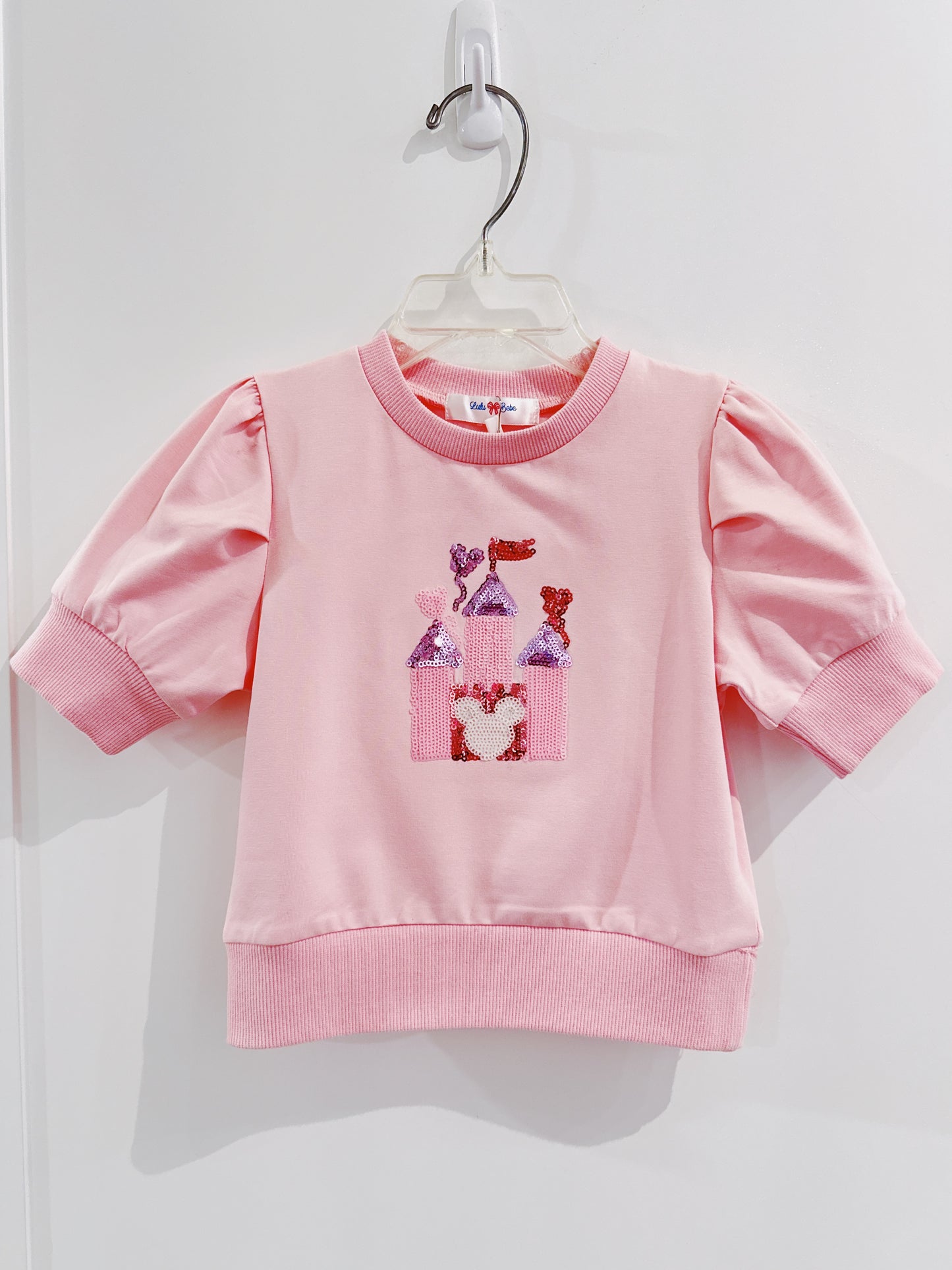 Pink Castle Puff Sleeve Shirt