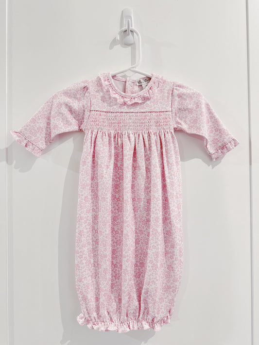 Country Gardens Print Smocked Sack