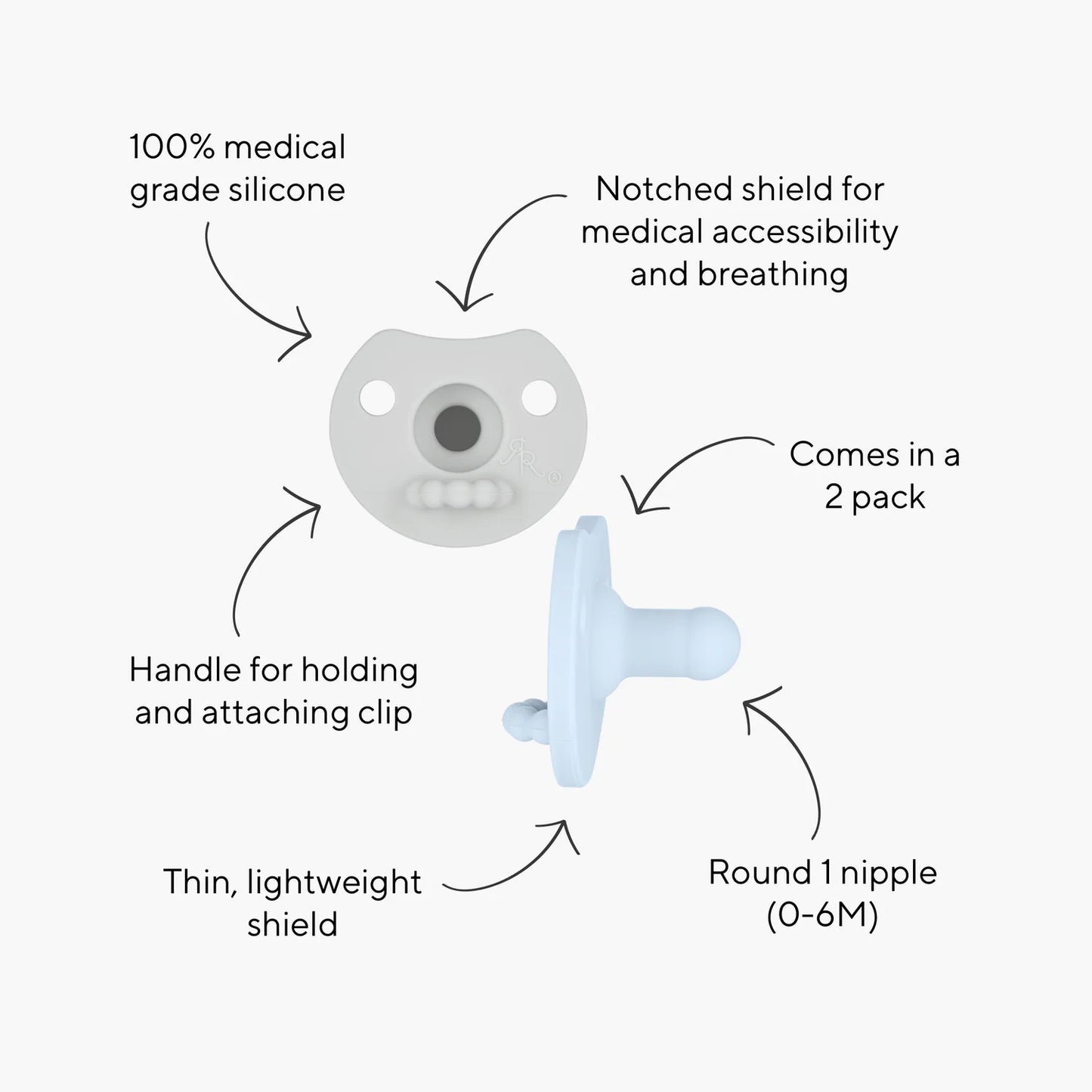 Cutie Pat Light 2PK 0-6M