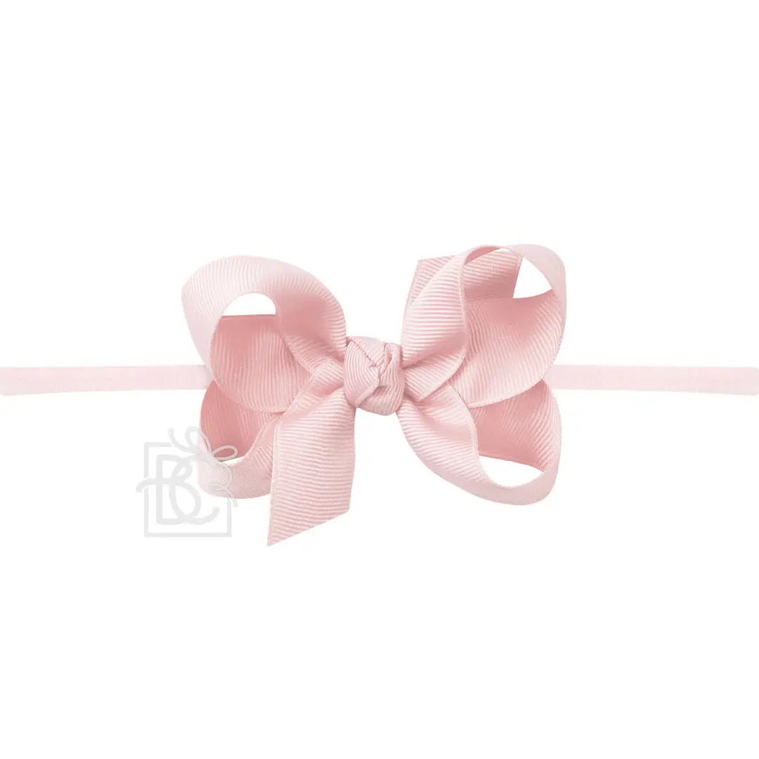 3.5" Medium Bow on 1/4" Pantyhose Headband