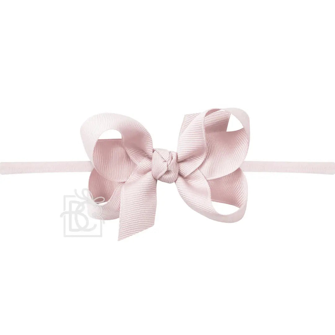 3.5" Medium Bow on 1/4" Pantyhose Headband
