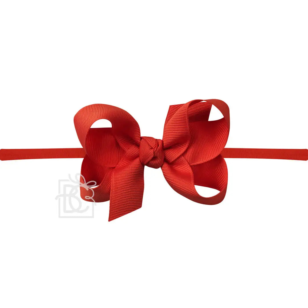3.5" Medium Bow on 1/4" Pantyhose Headband