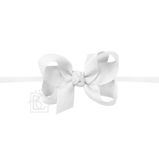 3.5" Medium Bow on 1/4" Pantyhose Headband