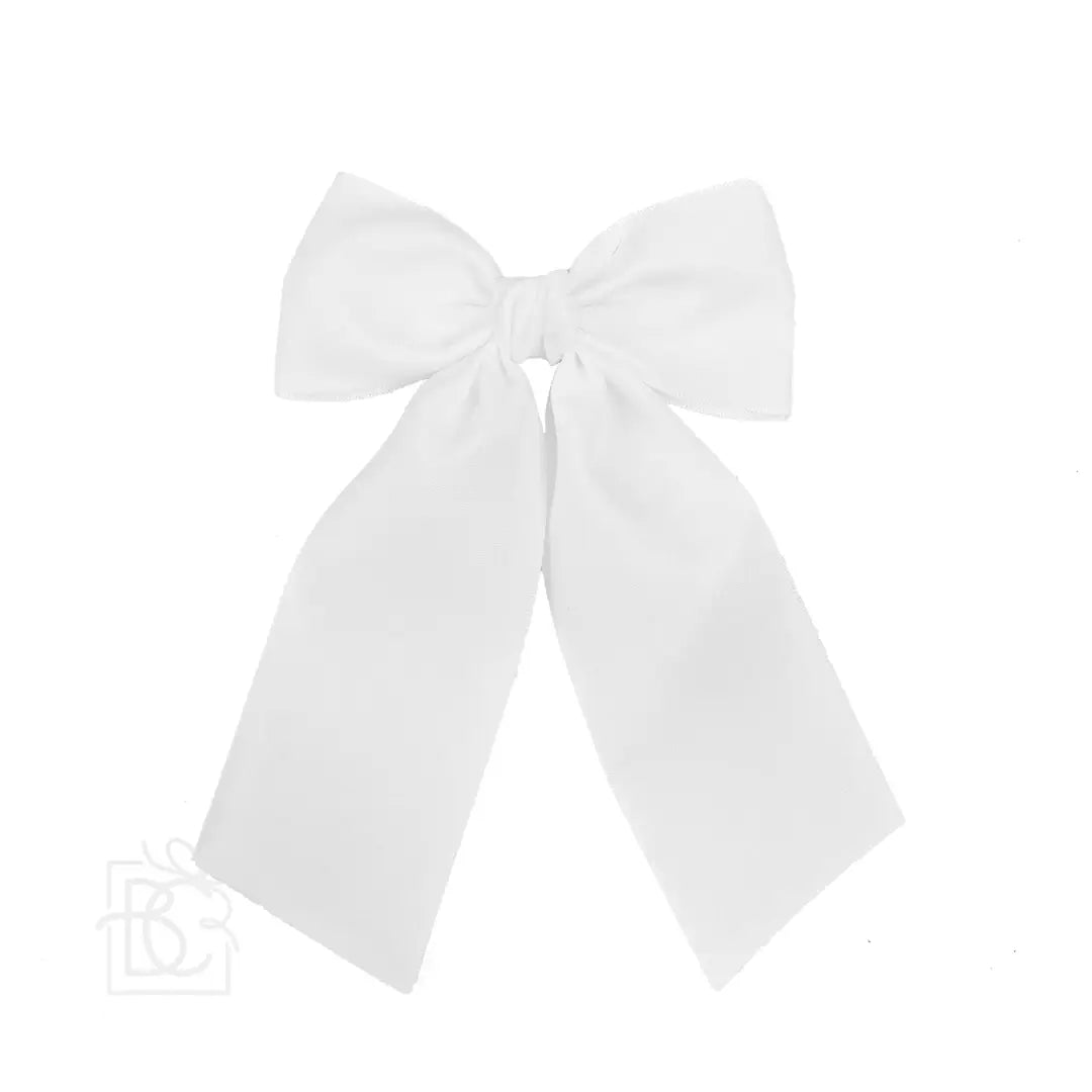 4.5" Opaque Satin Bow with Tails