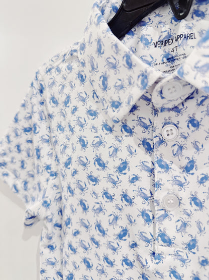 Crabby Blues Polo