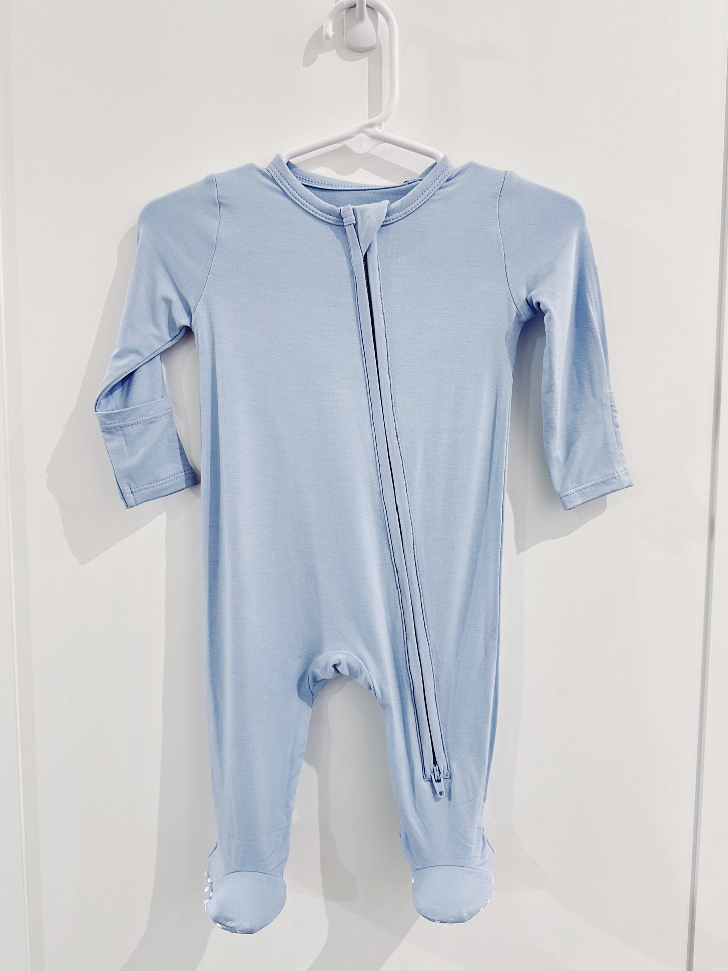 Blue Fog 2 Way Zipper Footie
