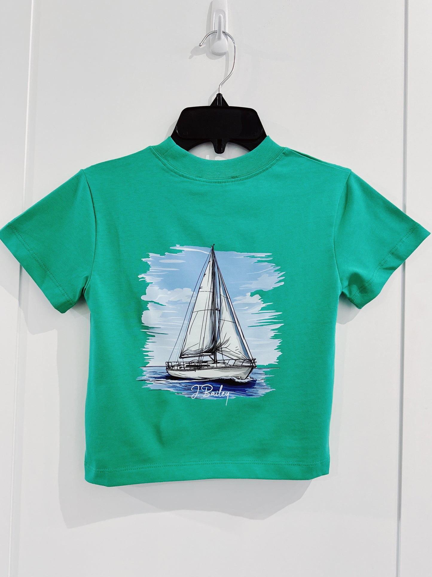 Green Sailboat S/S Logo Tee