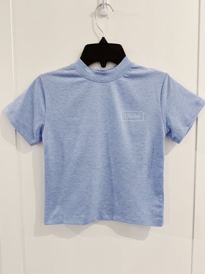 Heathered Blue Retriever S/S Logo Tee
