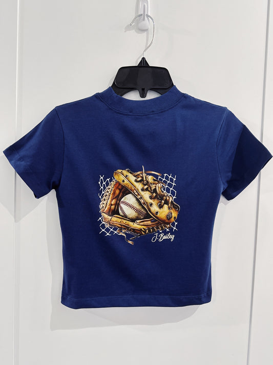 Navy Baseball S/S Logo Tee