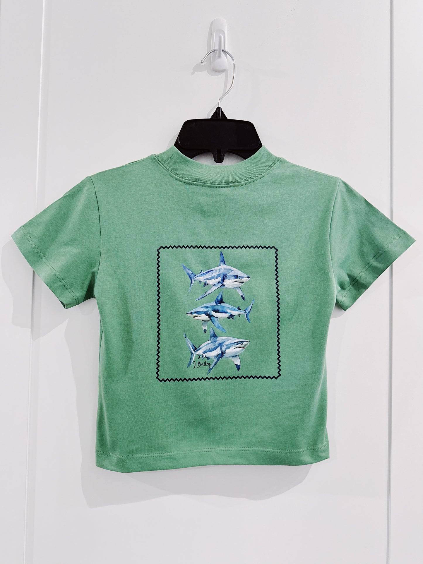 Sage Sharks S/S Logo Tee
