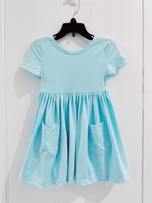 Aqua Twirl Dress