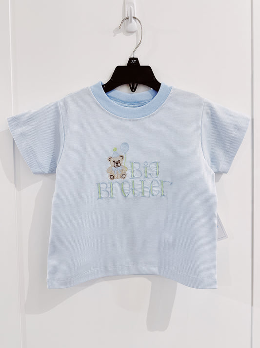Blue Micro Stripe Big Brother Tee