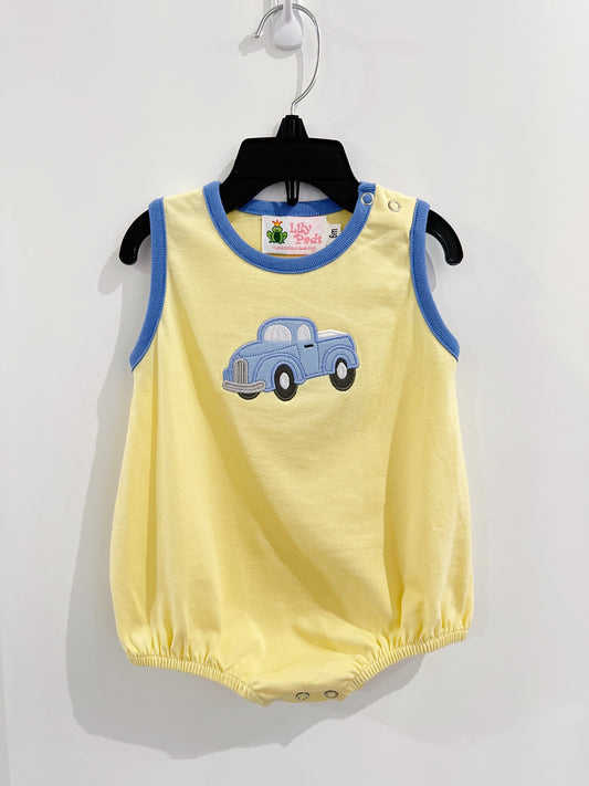 Pale Yellow Old Pickup Truck Bubble