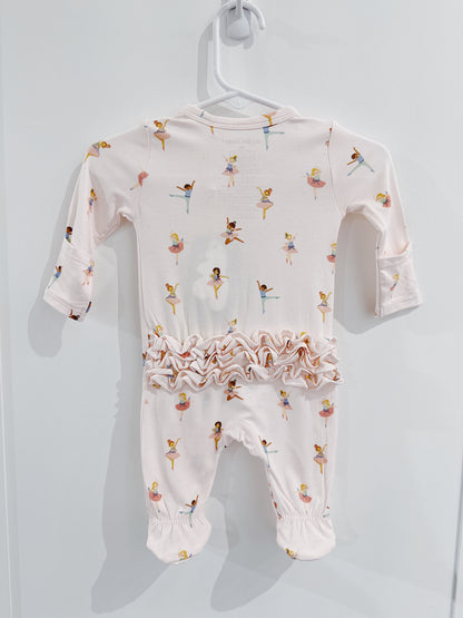 Petit Ballet 2 Way Ruffle Zipper Footie