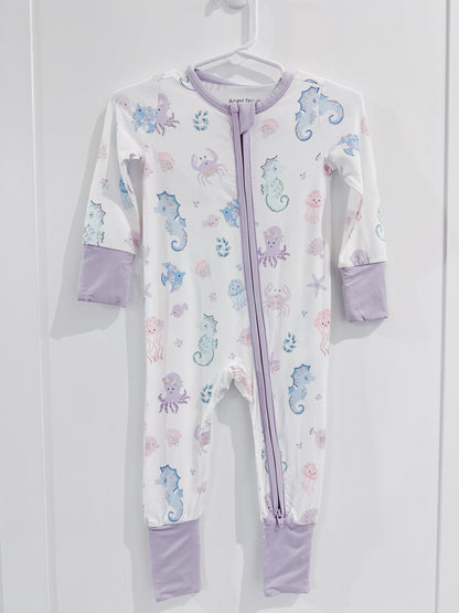 Floral Sea Creatures Convertible Romper